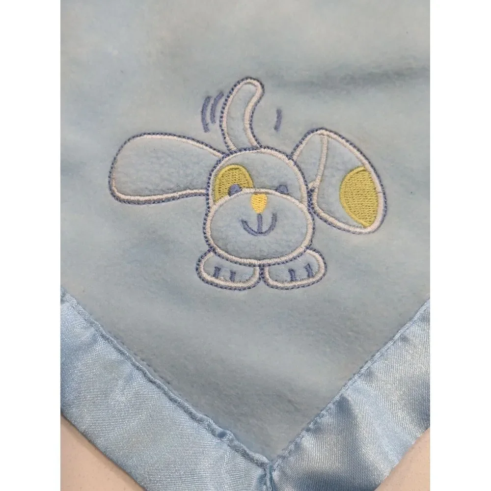 NUNU Blankets and Beyond Dog Blue Green Security Blanket ‎ Lovey Puppy Dog Plush